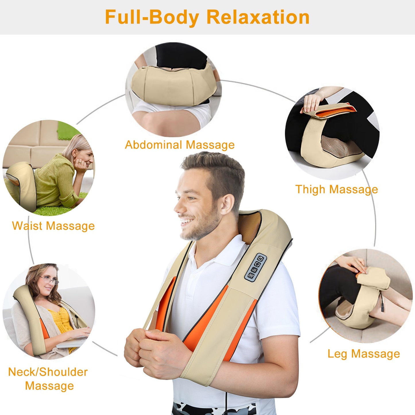 1Pc Neck Shoulder Massager Electric Back Massage