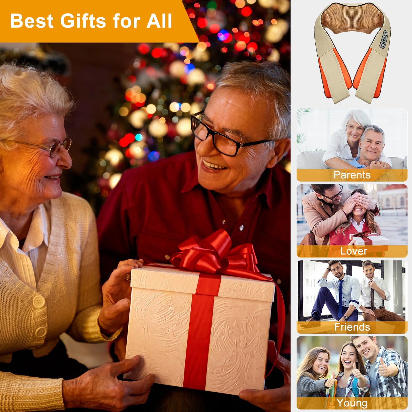 1Pc Neck Shoulder Massager Electric Back Massage