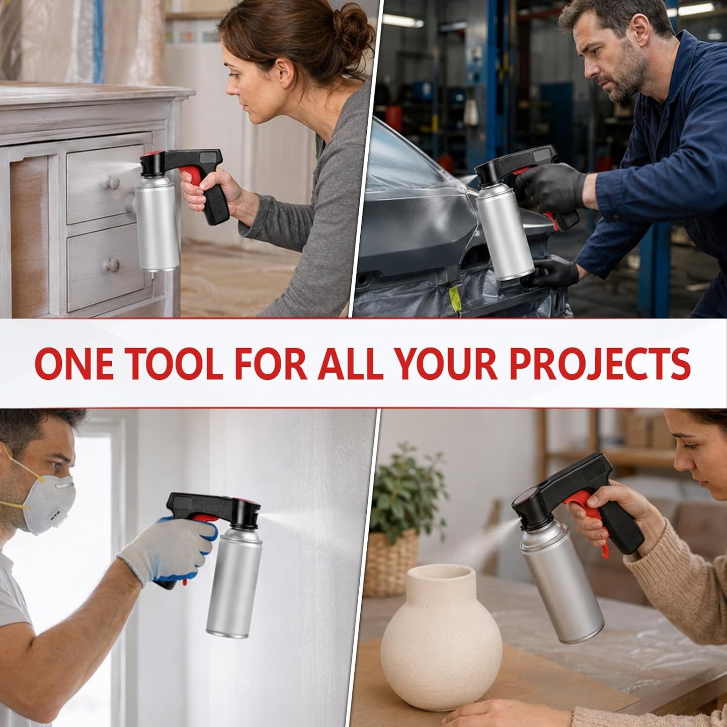 Ergonomic Spray Paint Handle