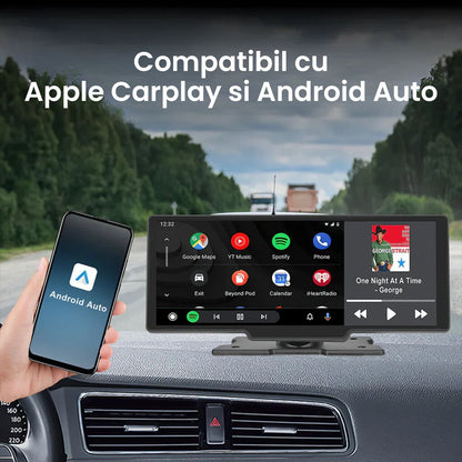Navigatie Auto Multimedia 10.26 inch Amis®, CarPlay si Android Auto integrate, Portabila