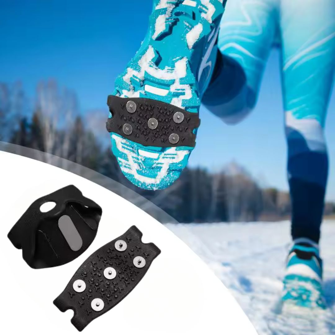 Set 2 crampoane anti-alunecare pe gheata pentru incaltaminte, marime 30-46
