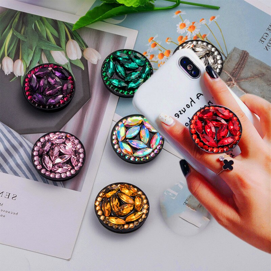 Suport stand adeziv pentru telefon model pietre